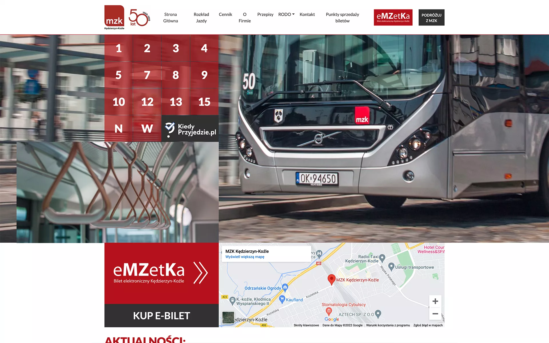 Strona internetowa mzkkk.pl